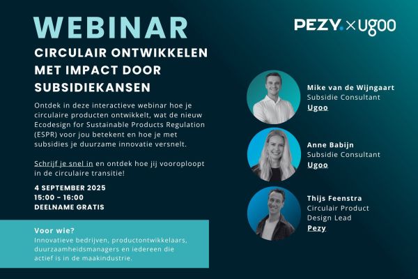 Webinar: Duurzame productontwikkeling en de rol van subsidies