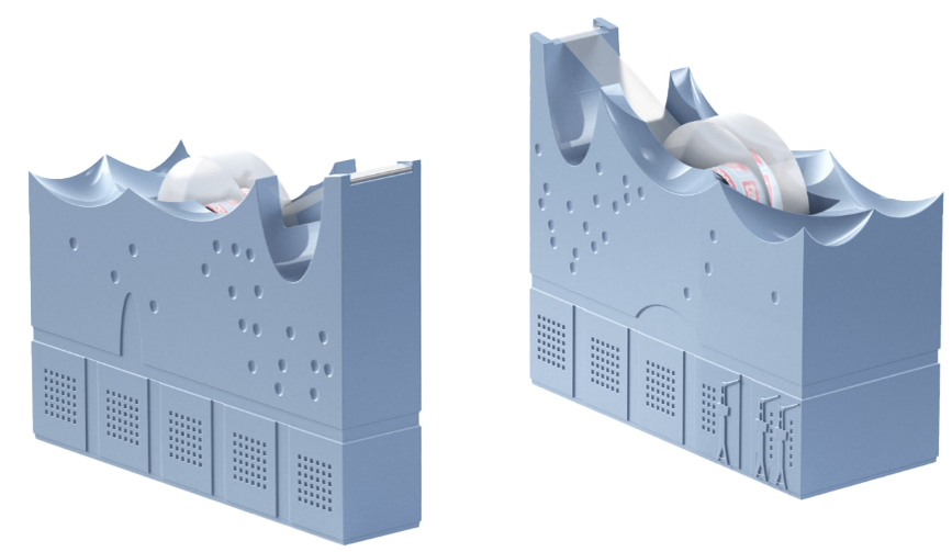 Tape dispenser design