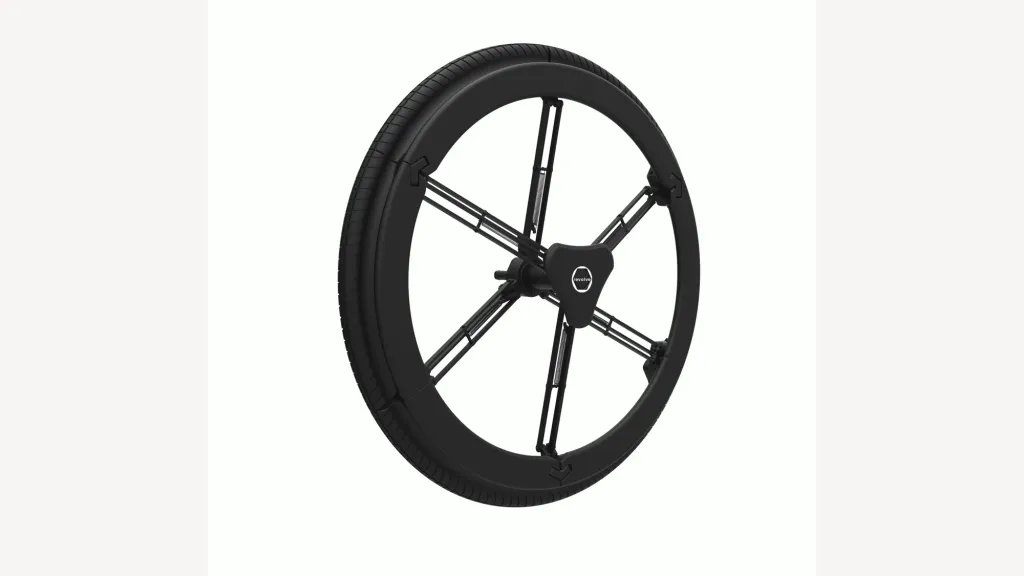 Schwarzes Revolve-Rad im ausgeklappten Zustand.